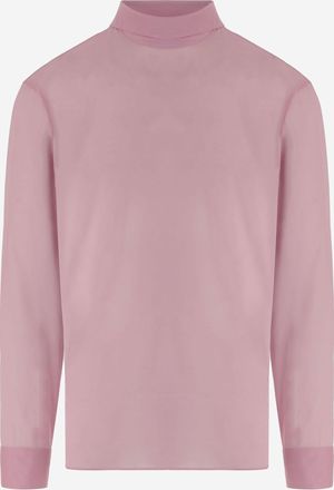 Gucci Womens Stretch Silk Chiffon Shirt Pink