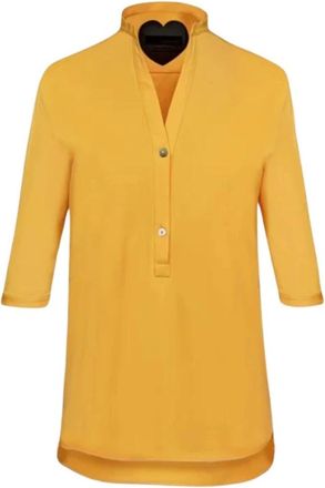 Roberto Ricci Design Stijlvolle Shirt voor Mannen - Dames - Blouses - Geel - M - Overhemden