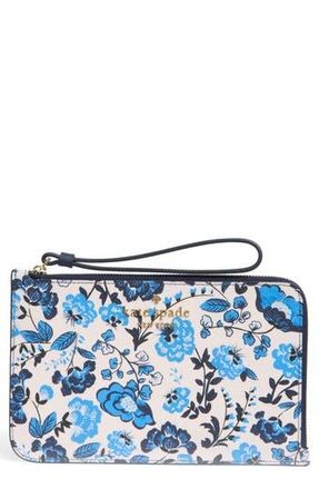Kate Spade New York cameron vase floral leather wallet in Blue Multicolor at Nordstrom Rack