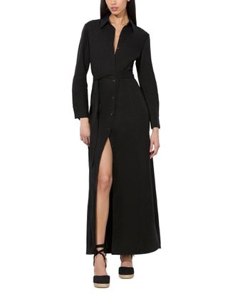 Alice & Olivia Alice + Olivia Chassidy Linen-Blend Dress