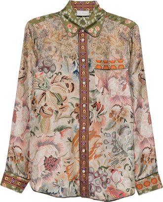 Pierre-Louis Mascia Printed Silk Shirt