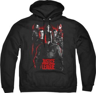 Gildan Justice League Movie The League Adult Pull Over Hoodie / Hooded Sweatshirt