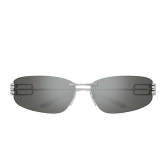 Balenciaga Sunglasses Bb0484 S 003 Ruthenium/Silver Women