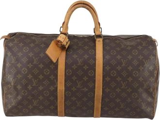 Louis Vuitton Pre-owned Weekend Bags, female, Brown, Size: ONE SIZE Pre-owned Keepall Travel Bag