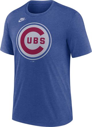 Nike Chicago Cubs Cooperstown Logo Nike Mens MLB T-Shirt in Blue | NJFDEX49C78-70U