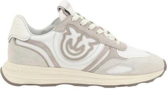Pinko Zoe Veterschoenen - Dames - Sneakers - Grijs - 39 EU - Leer - Schoenen