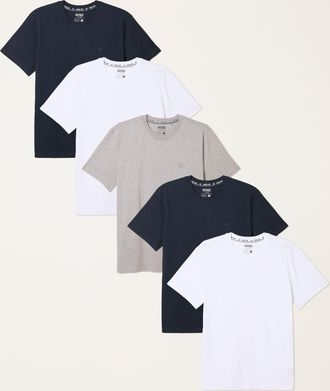 Fat Face FatFace 5 Pack Short Sleeve T-Shirts in White