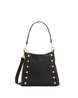 Hammitt Hammitt Bryant Black Brushed Gold Red Zip Lrg