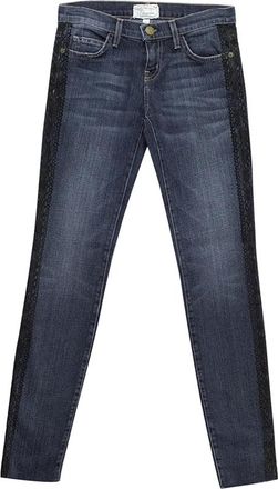 Current Elliott Current Elliot Skinny rolled ankle Jeans with Loved Tux Black Lace Size 26/66