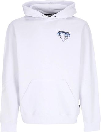 Iuter Metal Logo Wit Hoodie Stijlvol Comfort - Heren - Hoodies - Wit - L - Katoen - Hoodies & sweatvesten