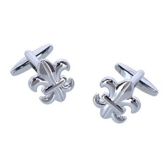 Trafalgar Store Fletcher Fleur-Di-Lis Novelty Cufflinks in Silver at Nordstrom