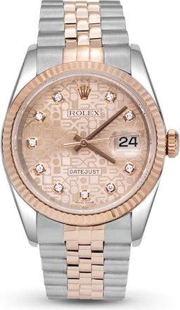 Rolex Pre-owned Rolex Datejust Automatic Chronometer Diamond Unisex Watch 116231 PJDJ