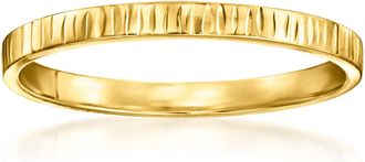Canaria Canaria Italian 10kt Yellow Gold Textured Ring