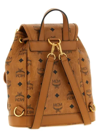 MCM Aren Backpack - Cognac