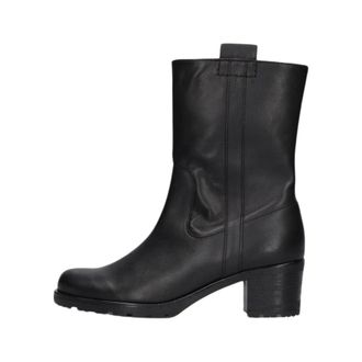 Gabor Schoenen, Dames, Zwart, 36 EU, Leer, Zwarte Enkellaarsjes met Rits