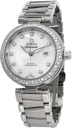 Omega De Villle Ladymatic Mother of Pearl Dial Stainless Steel Ladies Watch 425.35.34.20.55.002