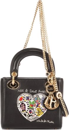 Dior x Niki de Saint Phalle Borsa tote Lady Dior mini - Nero