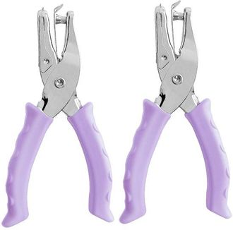 OEM Perforatrice A Foro Singolo Per Lavori Creativi, Perforatrici Per Bambini E Adulti, Perforatrice Con Impugnatura Morbida Viola, Perforatrice Rotonda P