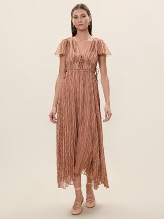 Rebecca Taylor Celeste Stripe Pleated Dress