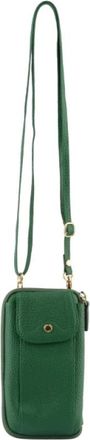 Pourchet &Eacute;tui portable - Dames - Telefoonaccessoires - Groen - ONE Size - Leer - Accessoires