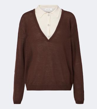 Aya Muse Pullover Eirae in misto lino