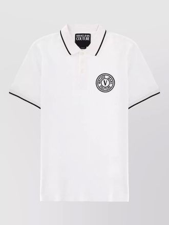 Versace Jeans Couture short sleeve polo collar mens shirt