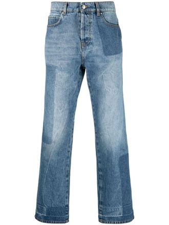 Msgm classic five pockets trousers - men - Polyester/Cotton/Cotton - 48 - Blue
