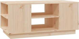 vidaXL Coffee Table 90x49x40.5 cm Solid Wood Pine Vidaxl