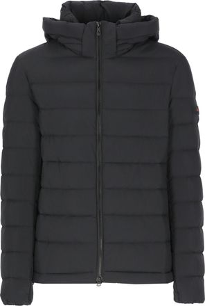 Peuterey Black Boggs Hooded Quilted Down Jacket