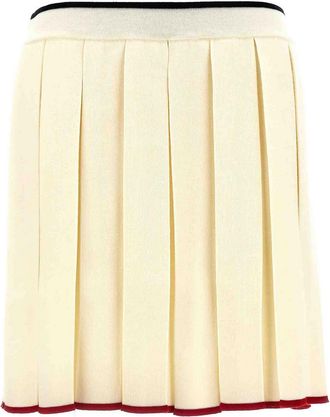 Thom Browne Knitted Pleated Skirt