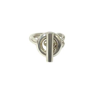 Herm&egrave;s Silver Silver 925 Band Ring (Pre-Owned)
