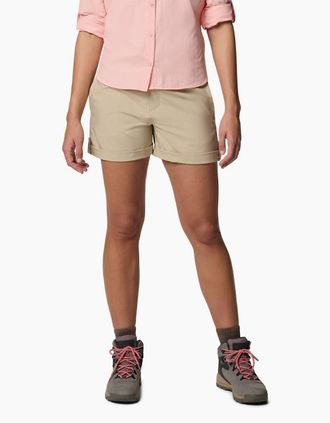 Columbia Womens Columbia Silver Ridge Utility Short Polyester Womens Brown Hiking Shorts - Size: 10