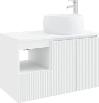 vidaXL Juego De Muebles De Ba&ntilde;o 2 Uds. Blanco Madera De Ingenier&iacute;a Vidaxl