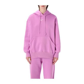 Nike Phoenix Fleece Pullover Hoodie - Dames - Sportshirts - Roze - M - Katoen - Fitness