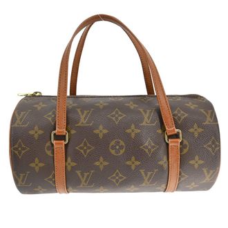 Louis Vuitton Papillon Handbag Monogram Canvas Brown Canvas Handbag (Pre-Owned)