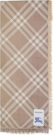 Burberry Beige Check Scarf
