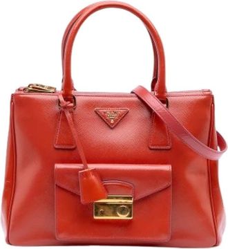 Prada Pre-owned Handbags, female, Red, Size: ONE SIZE Pre-owned Vintage Handbag