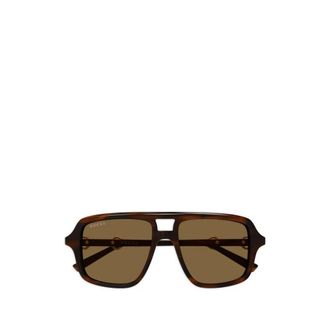 Gucci Sunglasses, female, Brown, Size: 53 MM Sunglasses