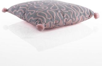 Oresteluchetta Cojín DOBLE ROSA 45x45