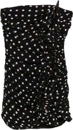 Nina Ricci Ruched Black Mini Dress