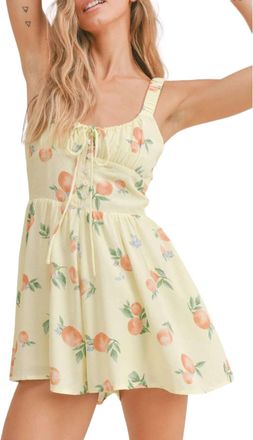 Sadie & Sage Mimosa Moment Romper In Lemon