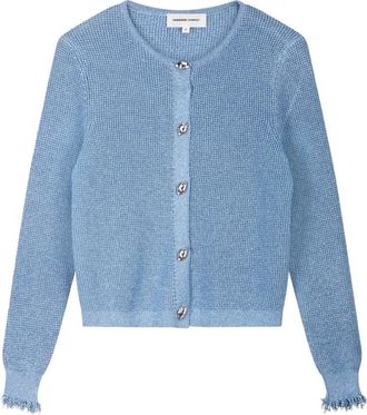 Fab By Fabienne Chapot Jody Cardigan - Dames - Vesten - Blauw - 2XL - Leer - Truien & Vesten