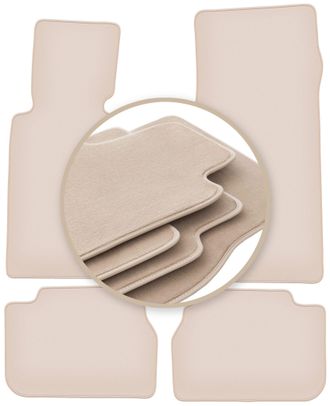 OEM Alfombrillas Beige Premium Para: Bmw 7 E32 Berlina 1986-1994