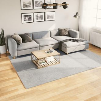 vidaXL Alfombra De Pelo Corto Suave Lavable Huarte Gris 200x280 Cm Vidaxl