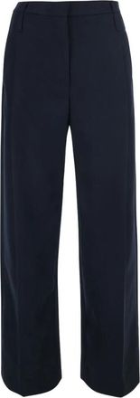 Tela Zillo Wijde Broek - Dames - Wijde Broeken - Blauw - M - Broeken