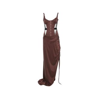 Maria Lucia Hohan Maleena Quilted Corset Maxi Dress