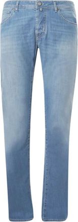 Jacob Cohen Slim-fit Jeans - Heren - Slim Fit Jeans - Blauw - W38 - Katoen - Jeans