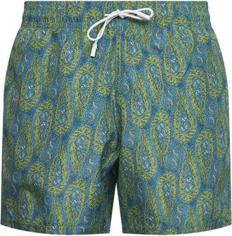 Etro Beachwear, male, Green, XL, Roma Swim Shorts