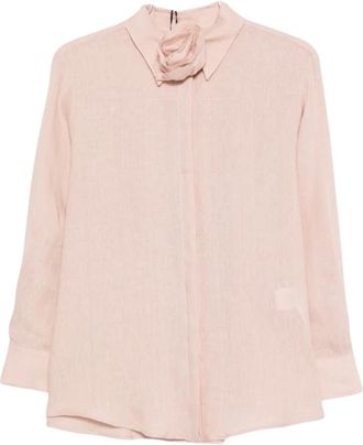 Marella Shirts - Dames - Overhemden - Roze - M - Overhemden