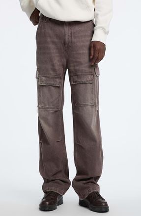 Guess Go Straight Leg Cargo Jeans in Gown-Dark at Nordstrom, Size 38 X 32